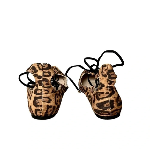 Womens Topshop Leopard Print Lace-up Flat -multicolor slip on flap 4/37 - Picture 8 of 13